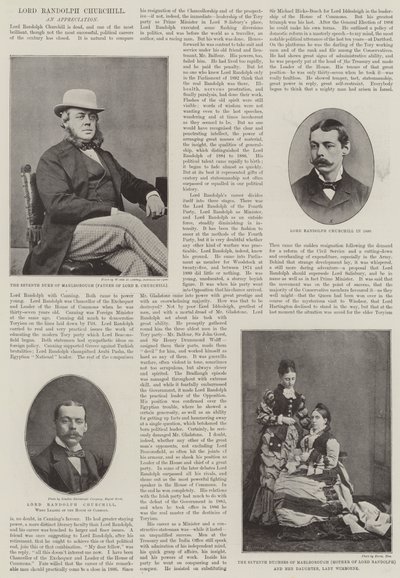 Der verstorbene Lord Randolph Churchill von English Photographer