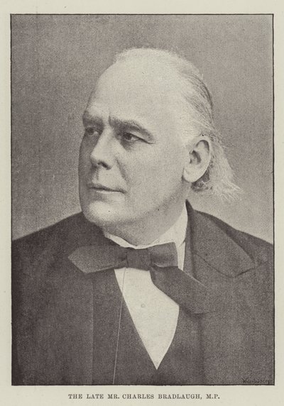 Der verstorbene Herr Charles Bradlaugh, MP von English Photographer