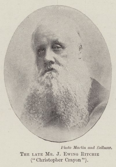 Der verstorbene Mr. J. Ewing Ritchie, Christopher Crayon von English Photographer
