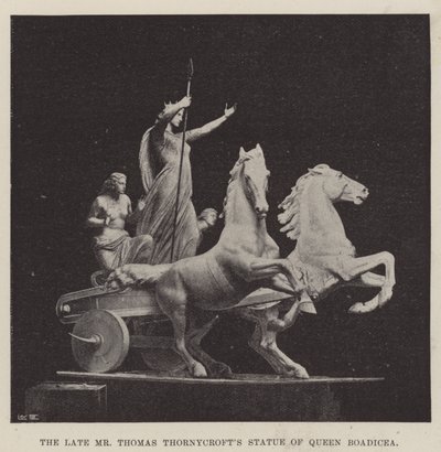 Die Statue der Königin Boadicea des verstorbenen Mr. Thomas Thornycroft von English Photographer