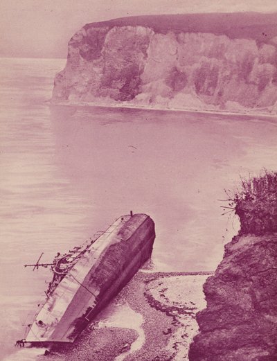 Das Schiff Narragansett wurde während eines Sturms auf das Bembridge Ledge, Isle of Wight, getrieben und in zwei Teile gespalten von English Photographer