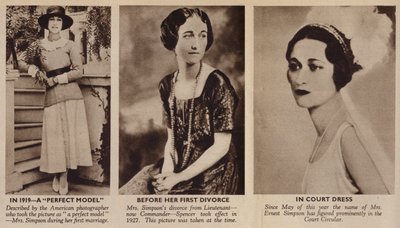 Die jüngere Mrs. Simpson, zukünftige Herzogin von Windsor von English Photographer