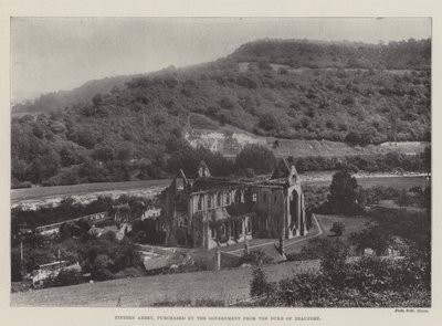 Tintern Abbey, vom Staat vom Herzog von Beaufort gekauft von English Photographer