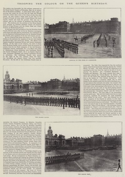 Fahnenparade am Geburtstag der Königin von English Photographer