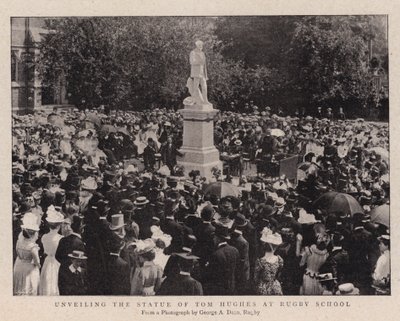 Enthüllung der Statue von Tom Hughes an der Rugby School von English Photographer