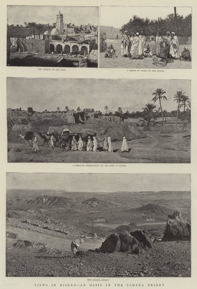 Ansichten in Biskra, eine Oase in der Sahara von English Photographer