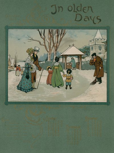 1905 Kalender mit Versen von Alfred Austin von English School