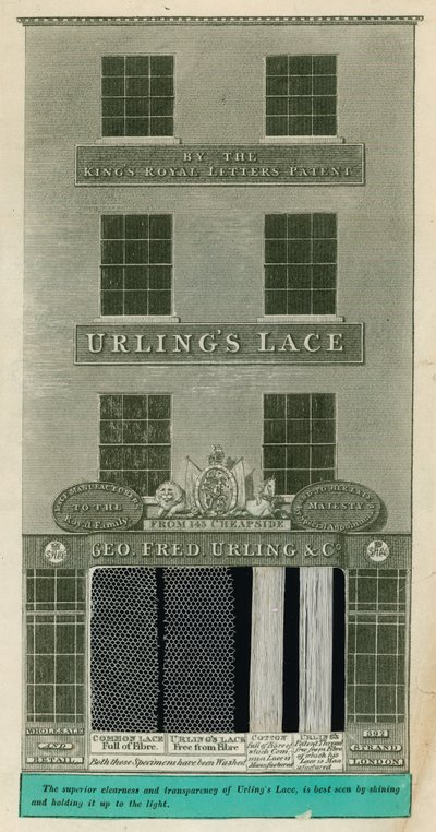 392 Strand, London; Geo. Fred. Urling & Co, Spitzenmacher von English School