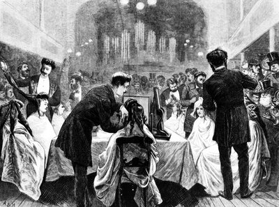 Eine Haarausstellung, 1872 von English School