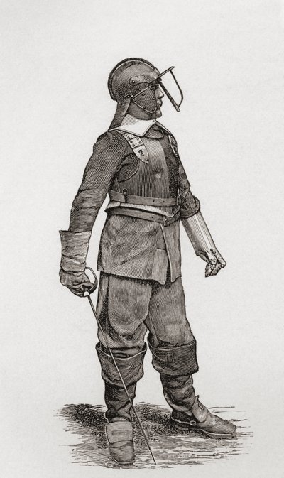 Ein Leichtkavallerist aus der Zeit von Oliver Cromwell, aus 