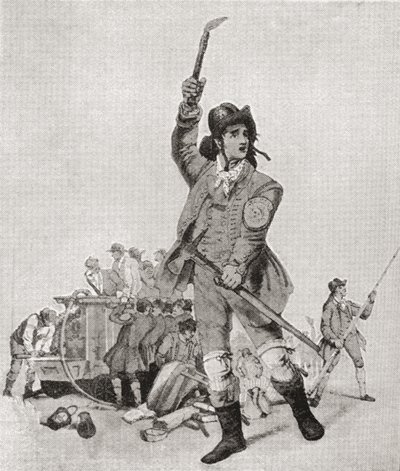 Ein Londoner Feuerwehrmann in den 1790er Jahren. Aus The Strand Magazine, veröffentlicht 1897. von English School