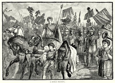 Ein römischer Triumph (Gravur) von English School