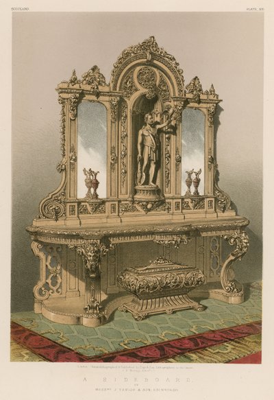Ein Sideboard von Messrs J. Taylor und Sohn, Edinburgh von English School