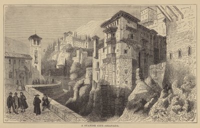 Eine spanische Stadt, Granada (Stich) von English School