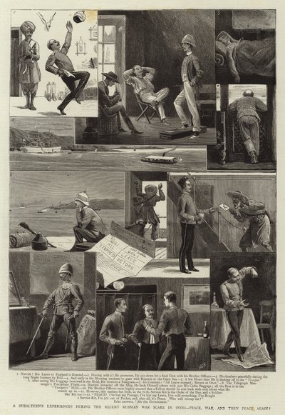 Erfahrungen eines Subalternen während des jüngsten russischen Kriegsschreckens in Indien, Frieden, Krieg und dann wieder Frieden! von English School
