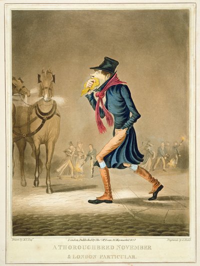 Ein Vollblut November & London Besonderheit, graviert von George Hunt, veröffentlicht von Thomas McLean, London, 1827 von English School