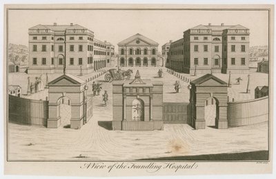 Ansicht des Foundling Hospital, London von English School
