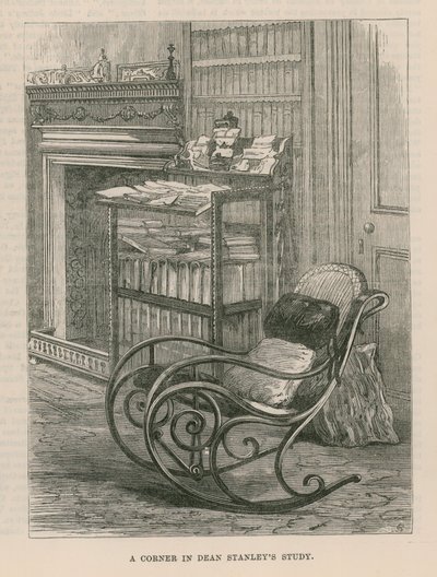 Eine Ecke im Arbeitszimmer von Dean Stanley von English School