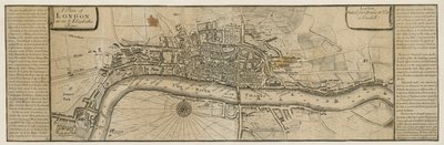 Ein Plan von London aus der Zeit von Königin Elisabeth von English School
