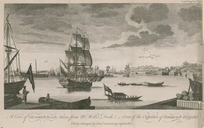 Ein Blick auf Greenwich Reach, aufgenommen von Mr. Wells