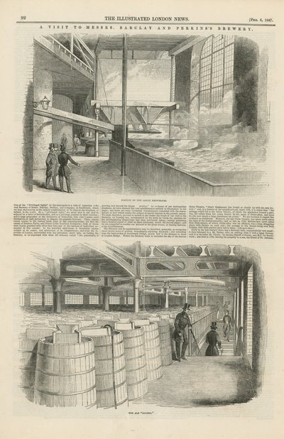 Ein Besuch bei der Brauerei von Barclay und Perkins von English School