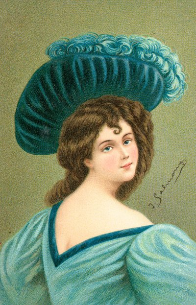 Eine gut gekleidete junge Frau von English School