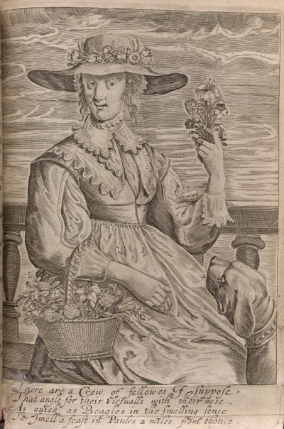 Eine Frau mit Blumen, Illustration aus 