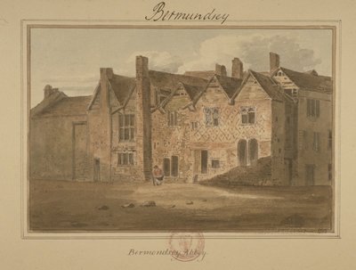 Abtei von St. Saviour, Bermondsey, 1809 von English School
