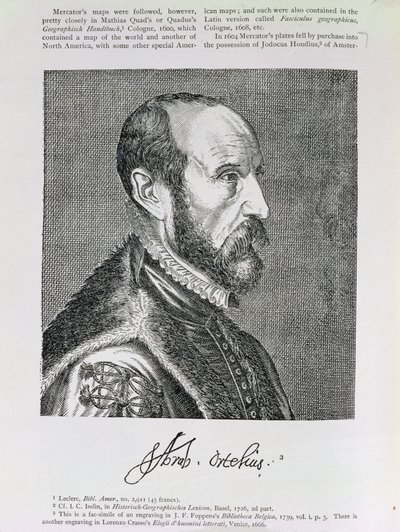 Abraham Ortelius, Illustration aus Band IV von 