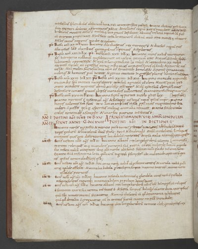 Eusebius von Caesarea, Chronicon, mit Ergänzungen von St. Jerome, Prosper von Aquitanien, Marius von Avenches und einem anonymen Autor von English School