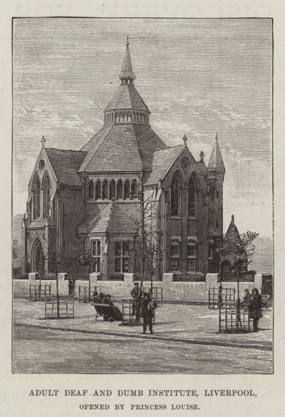 Institut für Erwachsene Taubstumme, Liverpool, eröffnet von Prinzessin Louise von English School