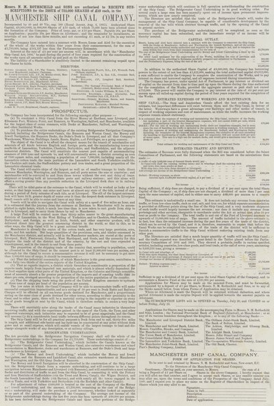 Werbung, Manchester Ship Canal Company (Gravur) von English School