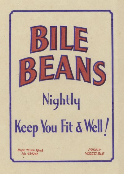 Werbung für Bile Beans von English School