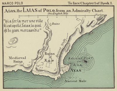 Aias, das Laias von Polo, aus einer Admiralitätskarte von English School