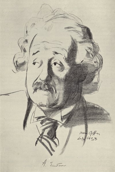 Albert Einstein, deutschstämmiger Physiker von English School