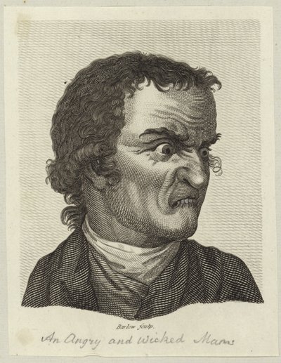Ein wütender und böser Mann von English School