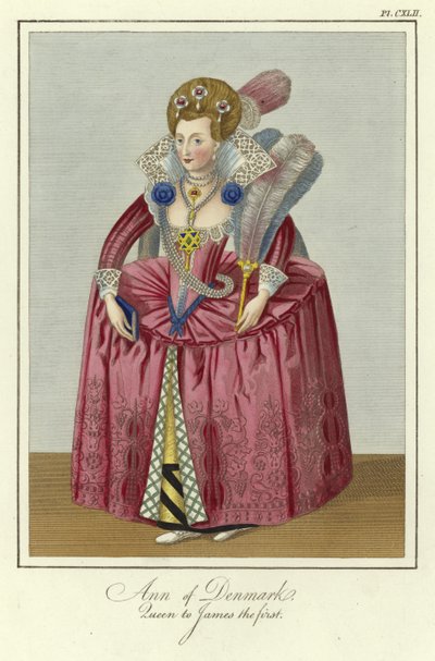 Anne von Dänemark, Königin von Jakob I. von England von English School