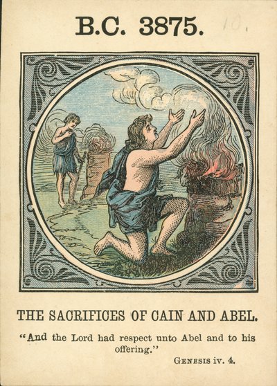 Anno Mundi: 3875 v. Chr., Die Opfer von Kain und Abel von English School