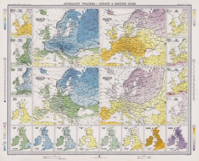 Anomales Wetter, Europa und Britische Inseln von English School