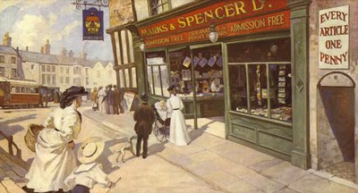 Eine andere Art von halb-offener Ladenfront, 1900 von English School