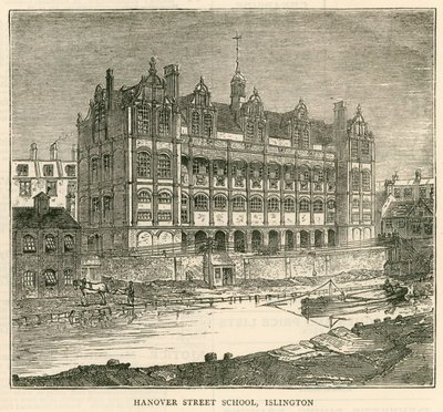 Architektur der London School Board: Hanover Street School, Islington, London von English School