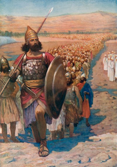 „Steh auf, geh über diesen Jordan, du und dieses ganze Volk“, Josua 1:2 von English School