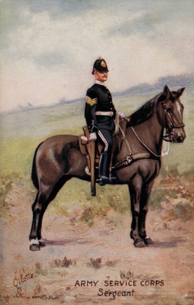 Army Service Corps, Sergeant (Farblithografie) von English School