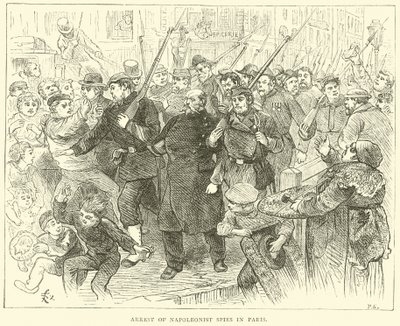 Verhaftung napoleonistischer Spione in Paris, Oktober 1870 von English School