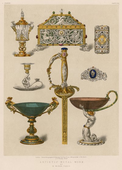 Künstlerische Metallarbeiten von English School