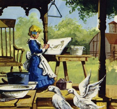 Als Kind malte Anna Mary Robertson gerne von English School