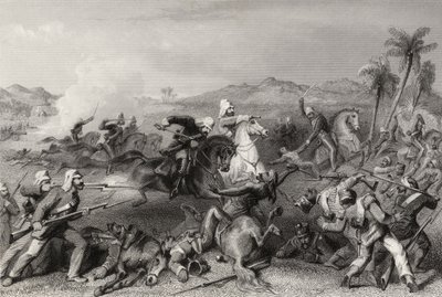 Angriff auf die Sealcote-Meuterer durch General Nicholsons unregelmäßige Kavallerie im Jahr 1857, aus 