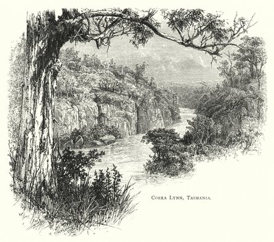 Australien: Corra Lynn, Tasmanien (Gravur) von English School