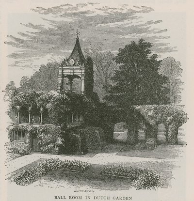 Ballsaal im holländischen Garten, Holland House von English School