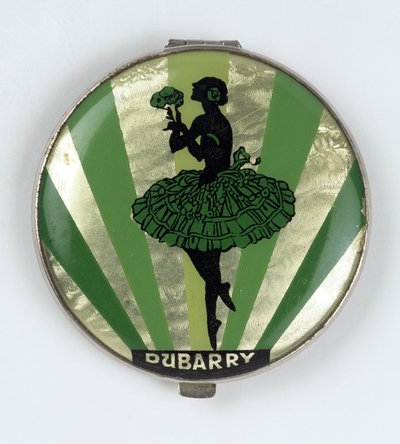 Ballerina Puderdose, hergestellt von Dubarry, 1920-30 von English School